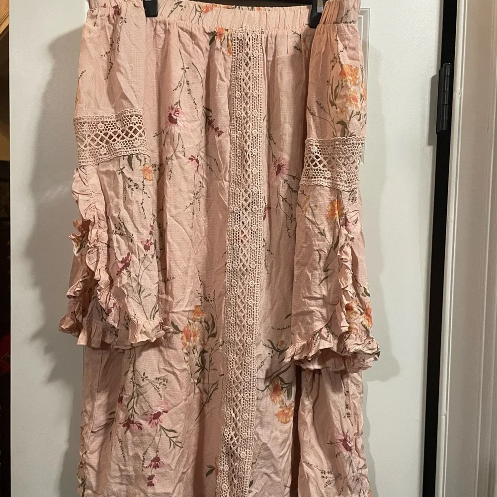 Altar'd State Floral Ruffle Mini Dress - Picture 1 of 3
